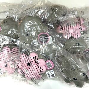 NEW Lot Of 10 Teeturtle Stuffed Plush Octopus Gray Pink Reversible #2005